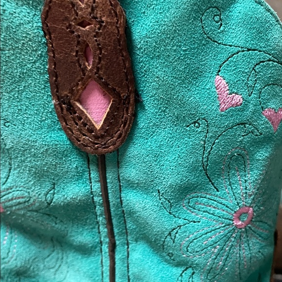 Justin Boots Brown and Teal Gypsy Boots - Picture 3 of 4